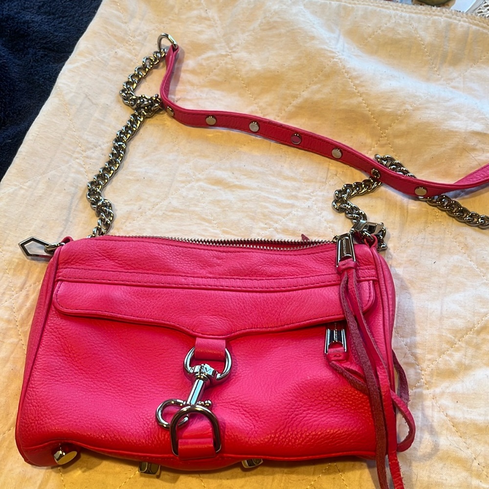 Rebecca Minkoff, pink purse, Crossbody or shoulder used once great condition